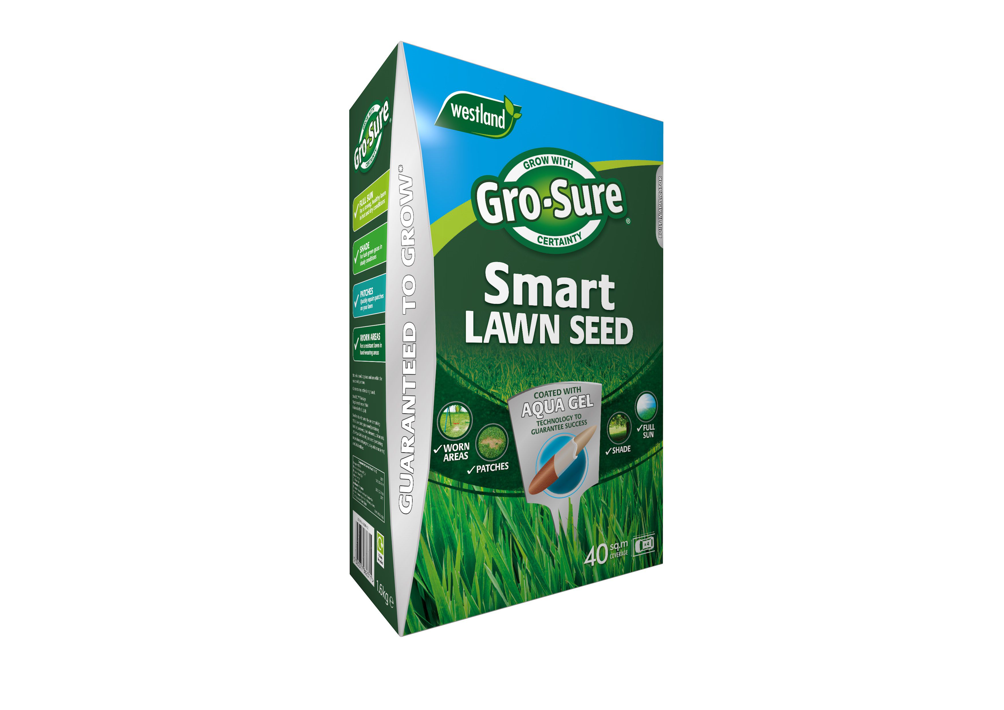 Gro Sure Smart seed Lawn fertiliser 40m² 1.6kg
