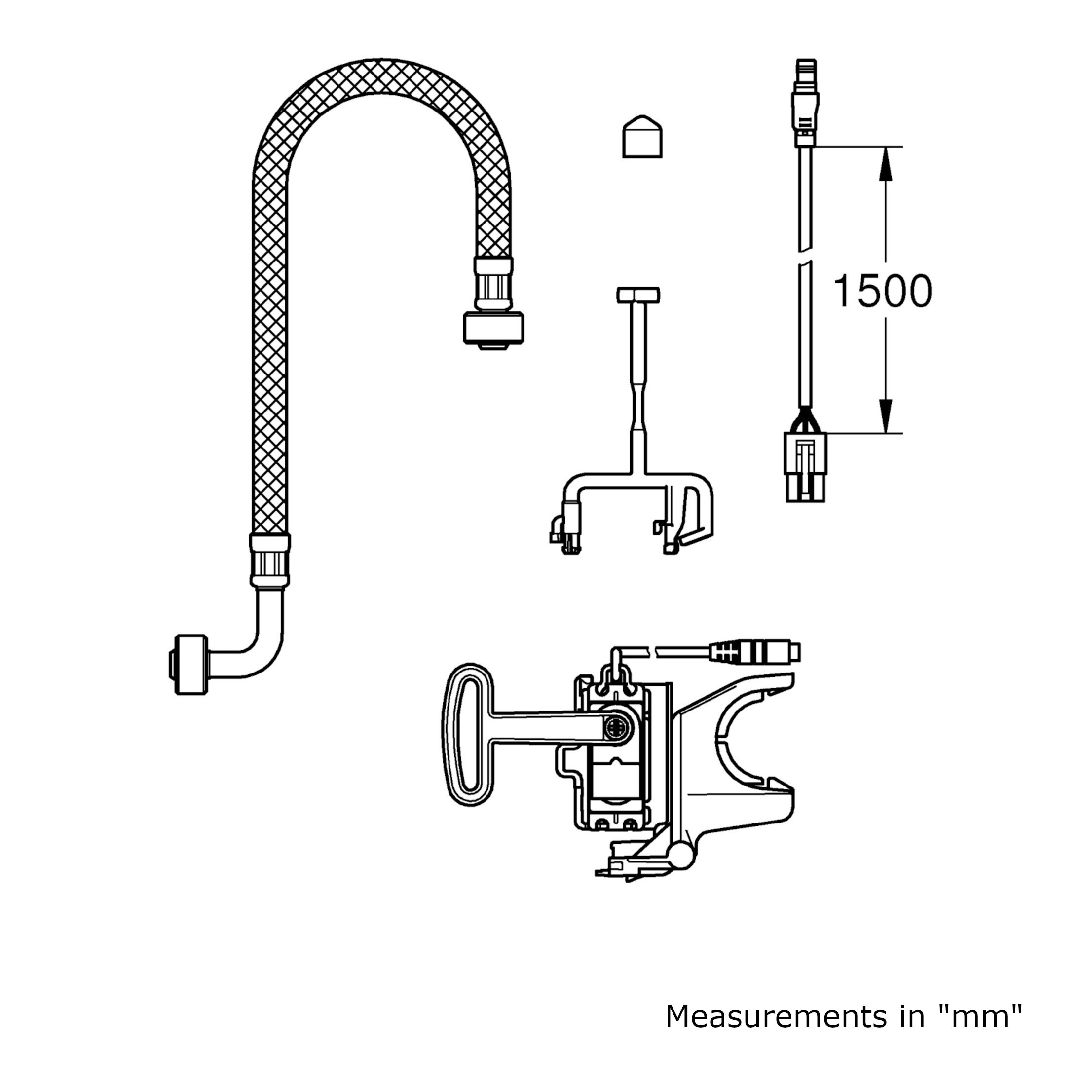 Grohe Automatic Toilet installation kit Pack of 1