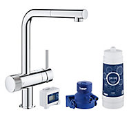 Grohe Blue Pure Chrome-plated Kitchen Side lever pull out Tap