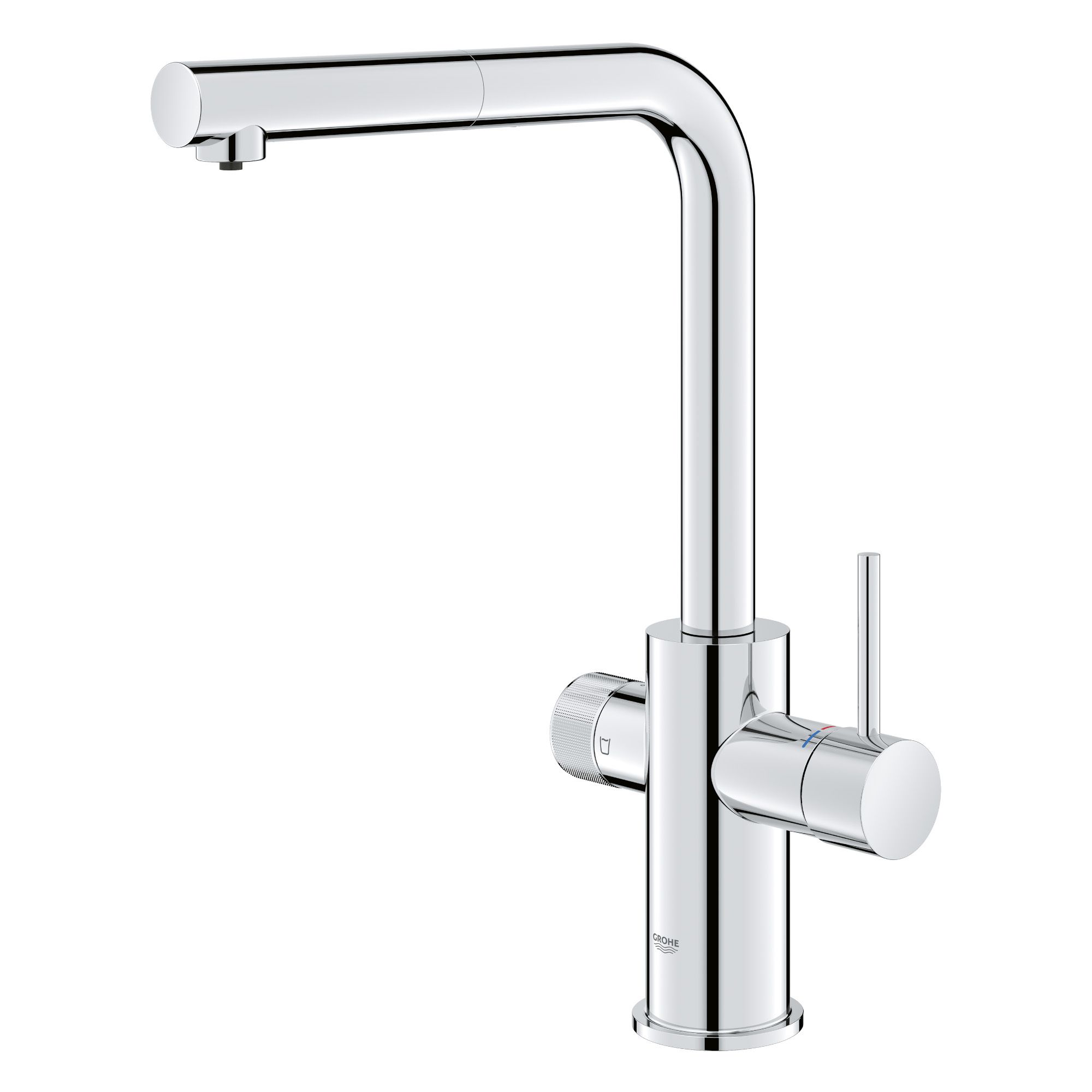 Grohe Blue Pure Minta Chrome-plated Kitchen Pull-out spray mono mixer Tap