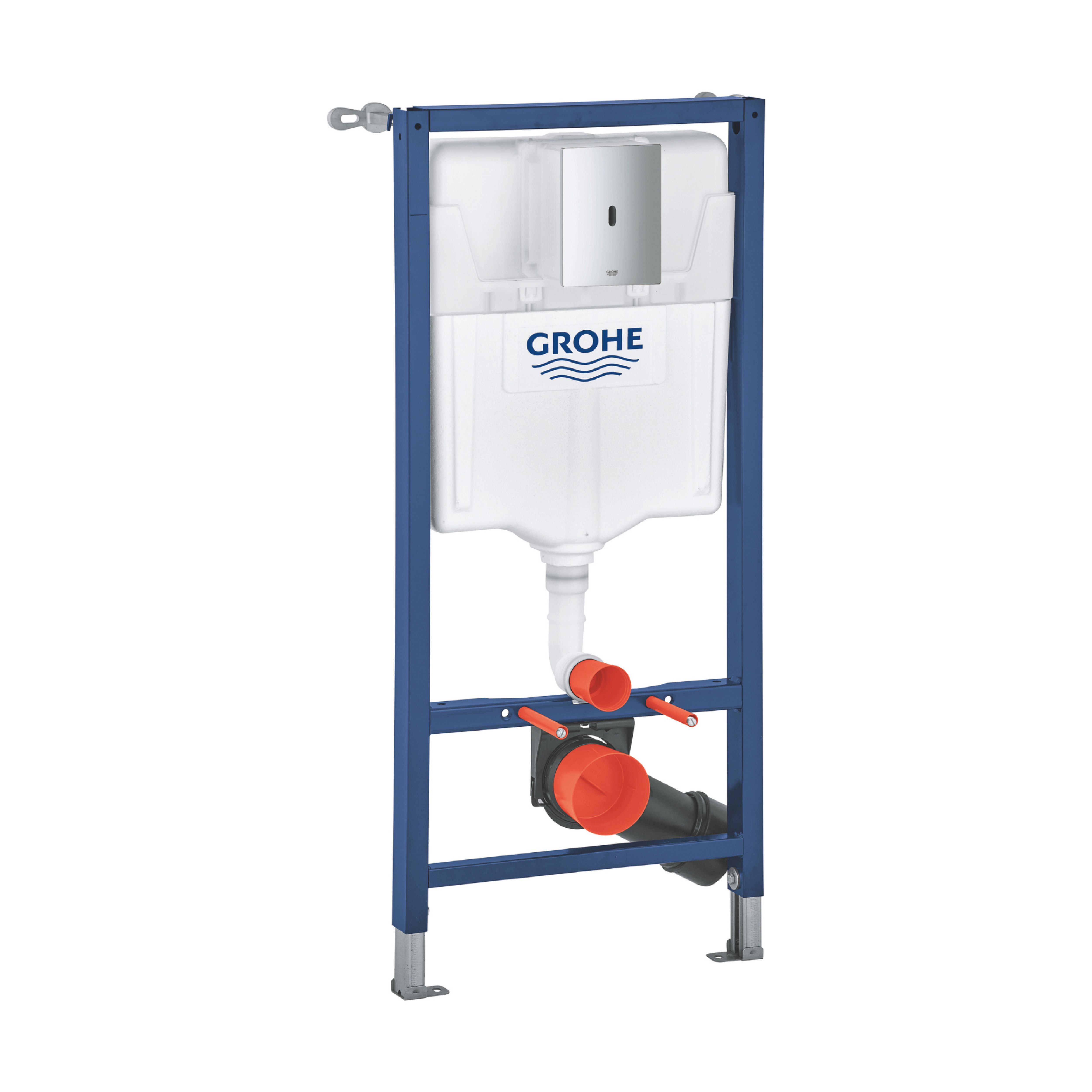 Grohe Euro Alpine White Standard Wall hung Oval Toilet & cistern with Soft close seat