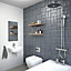 Grohe Eurosmart Cosmopolitan & Euro Gloss Alpine white Round Wall-mounted Cloakroom Basin (W)59.5cm