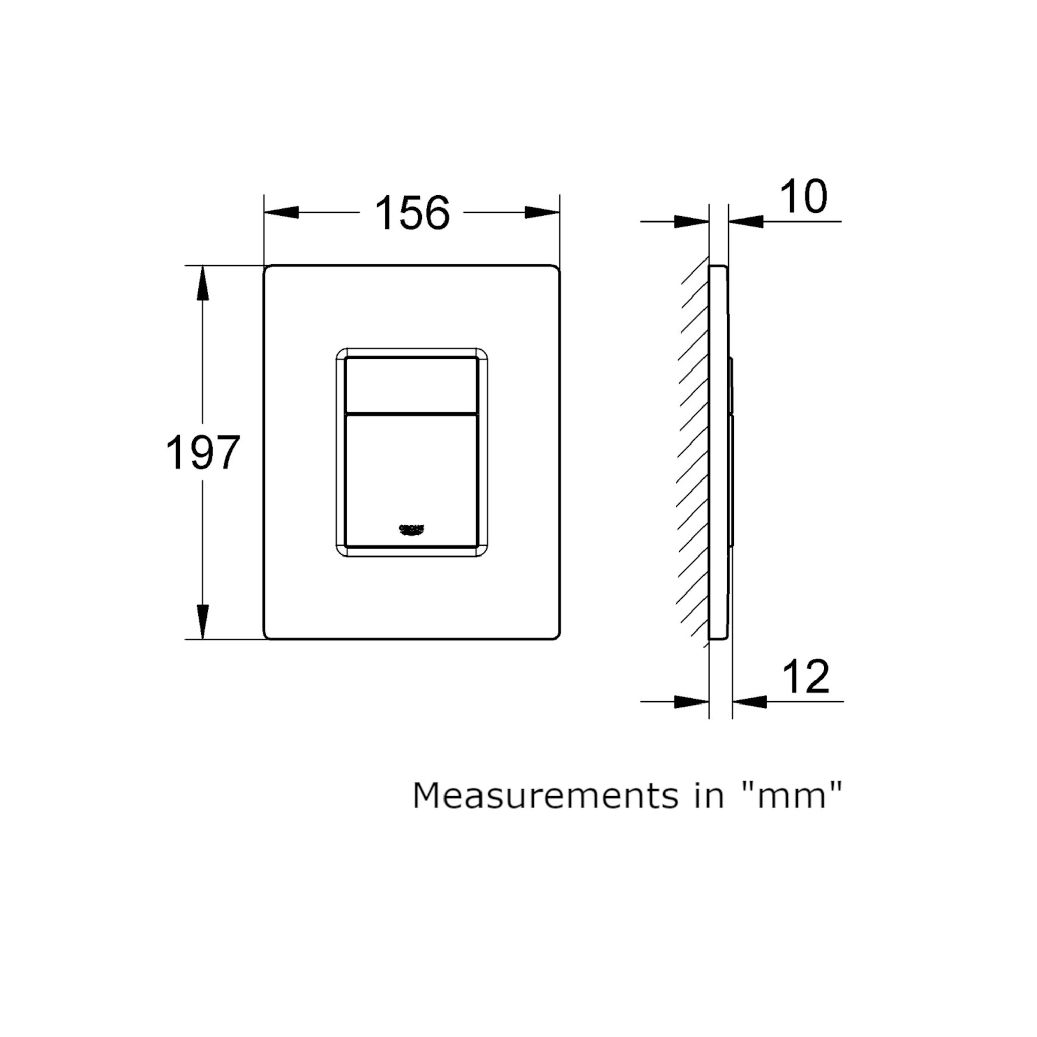 Grohe Even Alpine White Concealed Dual Cistern (H)455mm (W)41.5cm (D)14cm