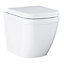Grohe Even & Euro Alpine White Back to wall Toilet & cistern with Soft close seat
