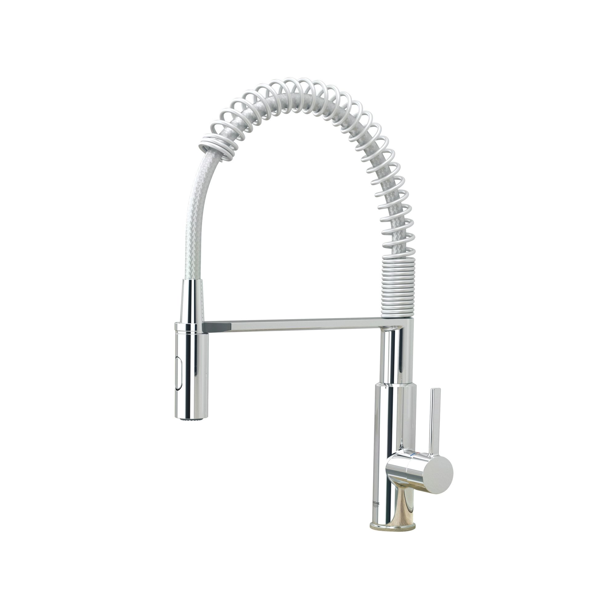 Grohe Get Chrome effect Kitchen Side lever spring neck Tap