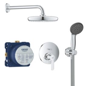 Grohe Get Perfect Chrome effect Recessed Ceramic Shower kit Set