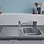 Grohe K200 Stainless steel 1 Bowl Kitchen sink 500mm x 860mm