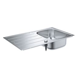 Grohe K200 Stainless steel 1 Bowl Kitchen sink Reversible drainer