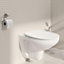 Grohe Solido 5in1 Alpine White Standard Wall hung Oval Toilet & cistern with Soft close seat