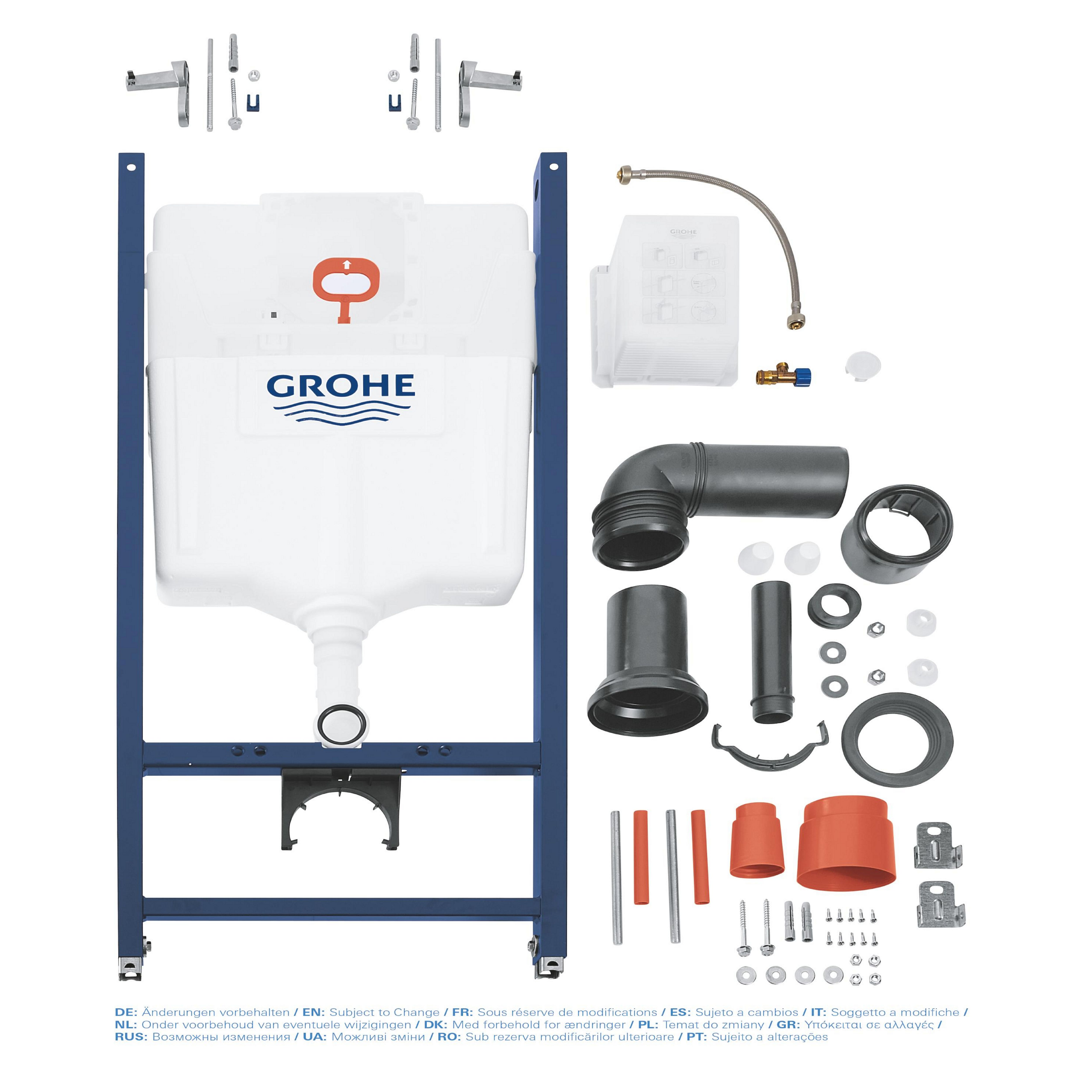 Grohe Solido Blue Concealed Wall-mounted Dual Toilet Cistern frame set (H)113.5cm