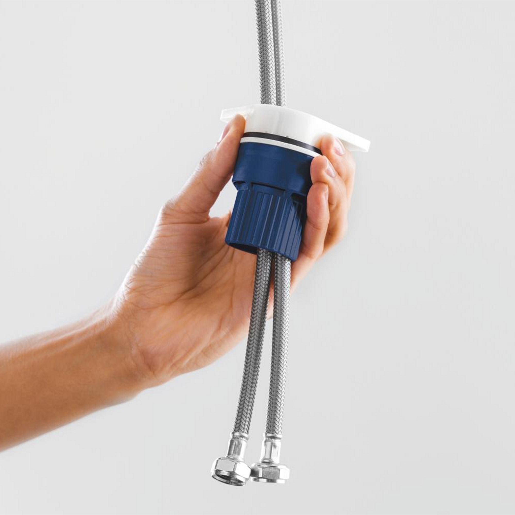 Grohe Start loop Stainless steel effect Kitchen Deck Tap