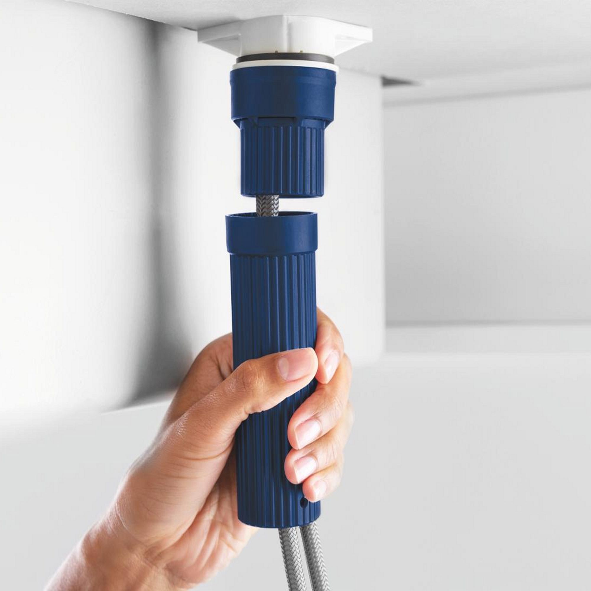Grohe Start loop Stainless steel effect Kitchen Deck Tap