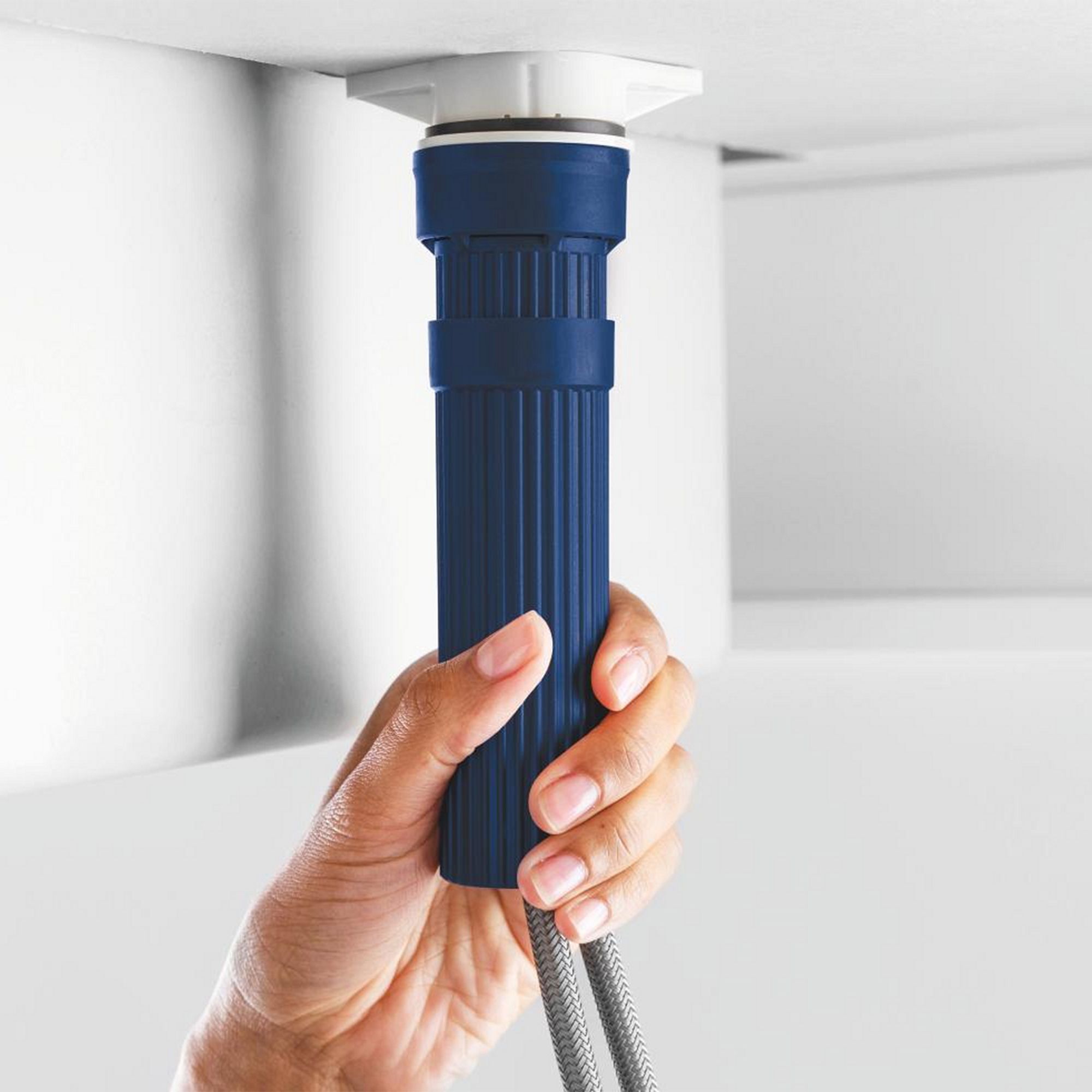 Grohe Start loop Stainless steel effect Kitchen Deck Tap