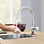 Grohe Touch-C Chrome effect Kitchen Lever touch Tap