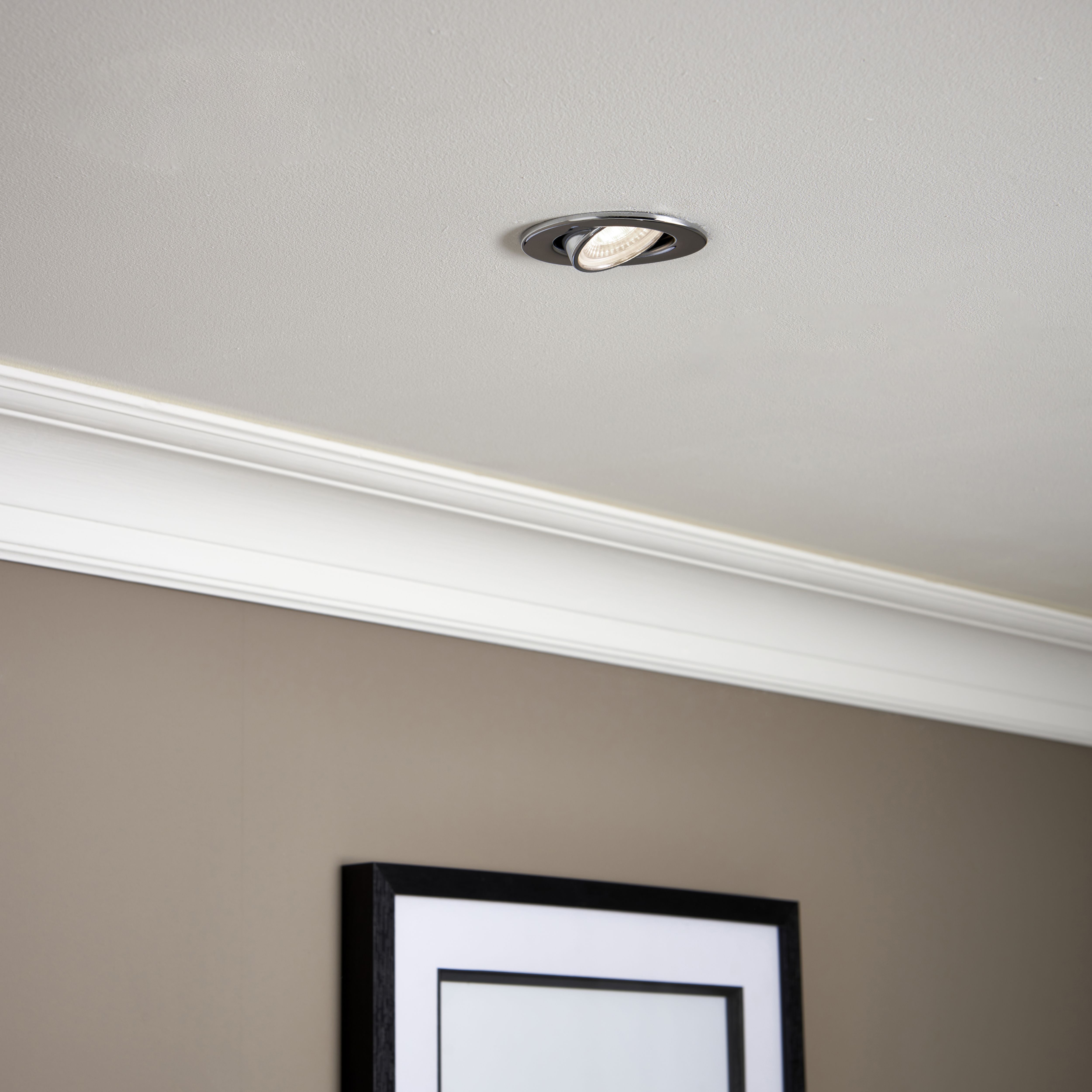 GuardECO White Adjustable LED Warm white Downlight 6W IP20, Pack  