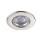 GuardECO Nickel effect Non-adjustable LED Warm white Downlight 6W IP65