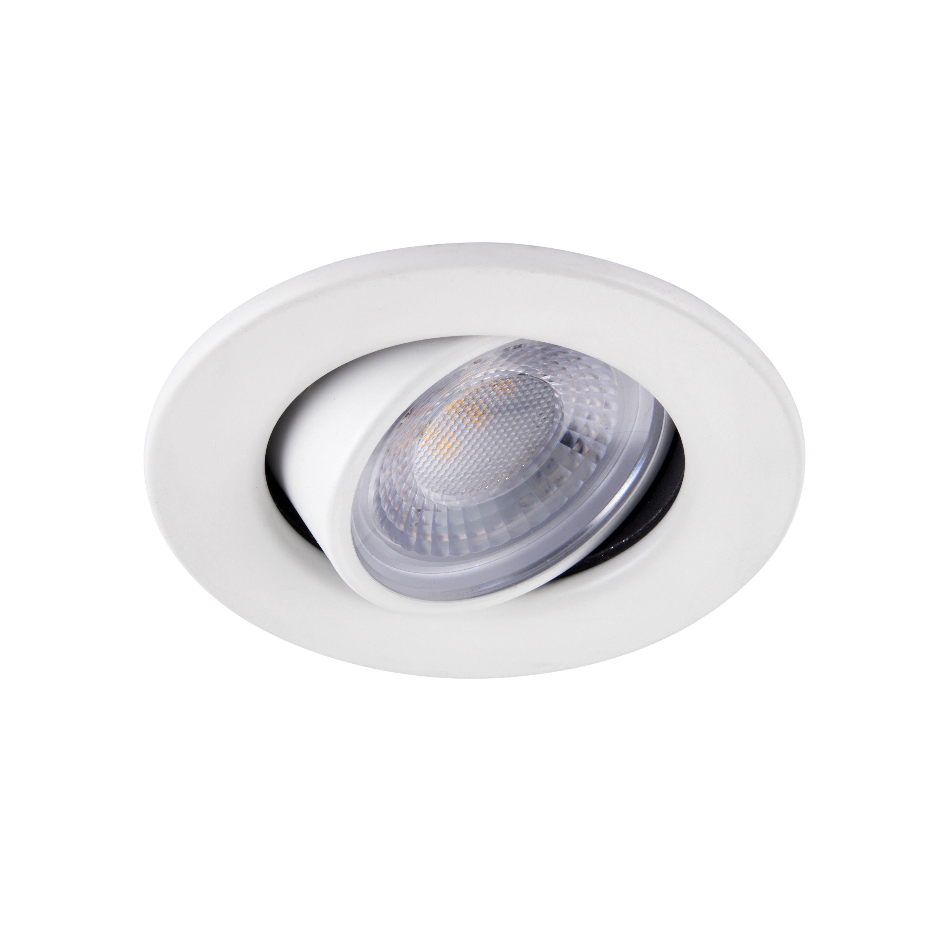 GuardECO White Adjustable LED Warm white Downlight 6W IP20, Pack of 10
