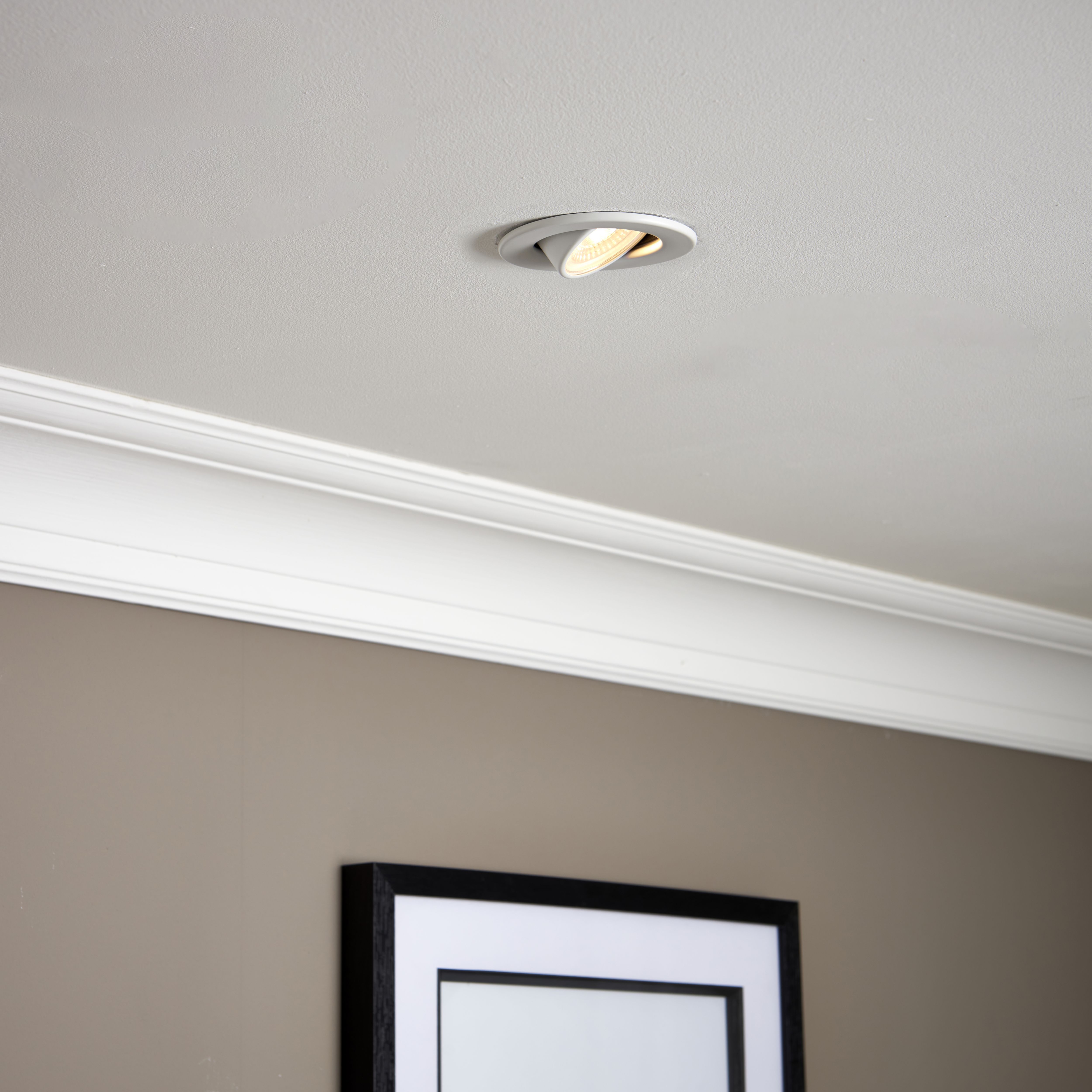 GuardECO White Adjustable LED Warm white Downlight 6W IP20, Pack 