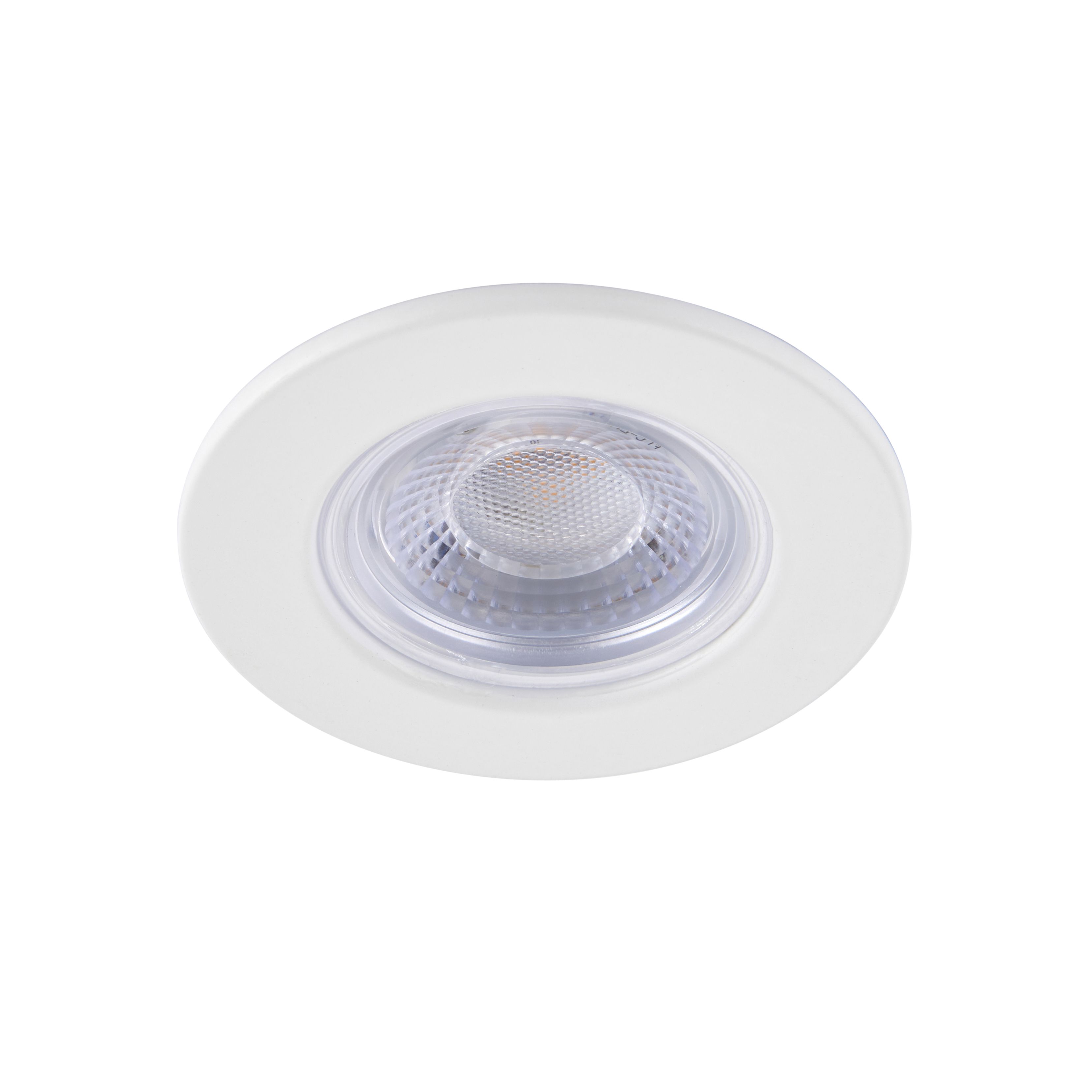 GuardECO White Non-adjustable LED Warm white Downlight 6W IP65, Pack of 10