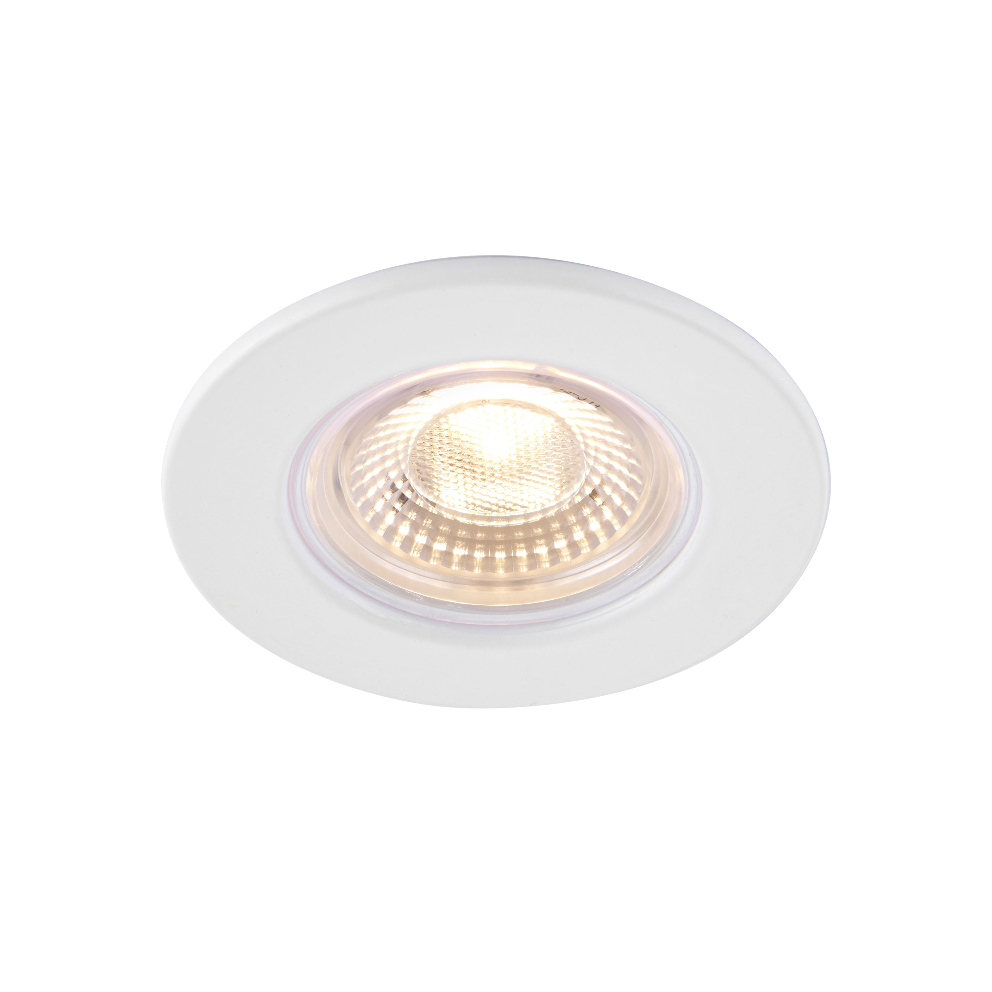 GuardECO White Non-adjustable LED Warm white Downlight 6W IP65, Pack of 10