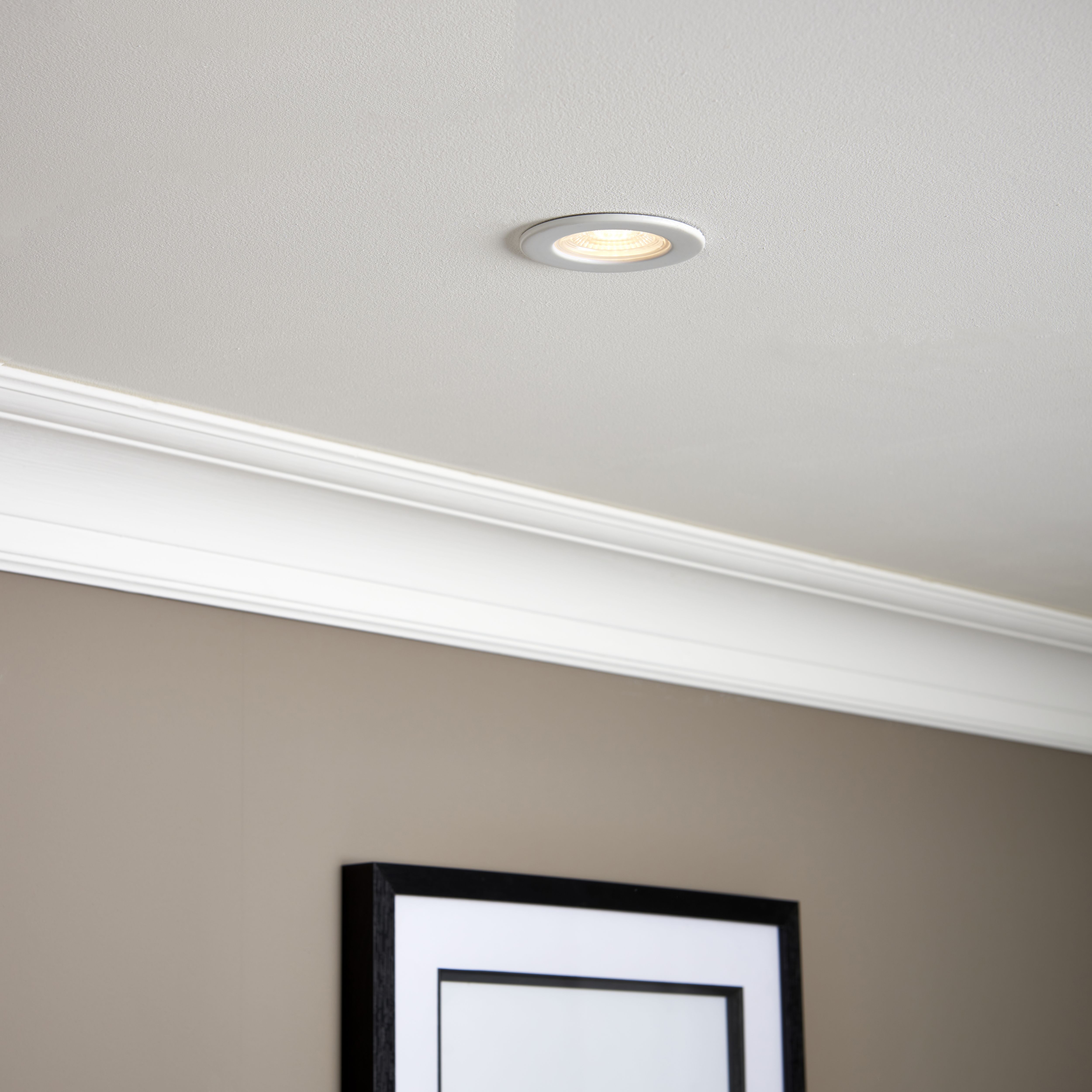 GuardECO White Non-adjustable LED Warm white Downlight 6W IP65