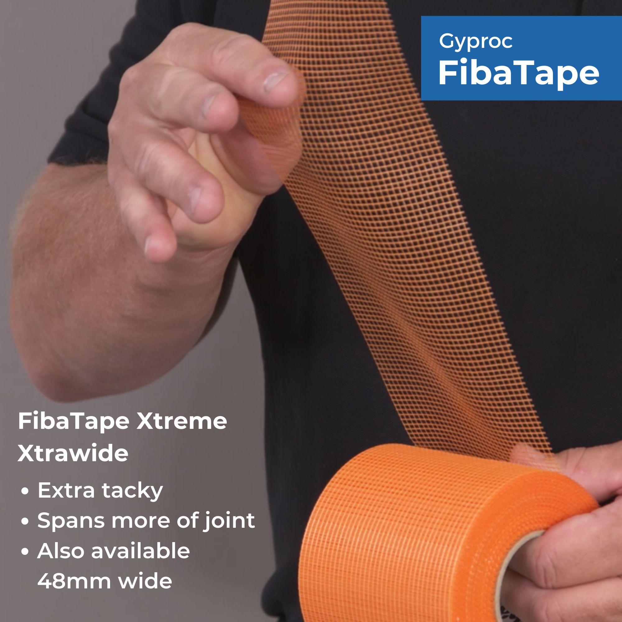 Gyproc Fibatape xtreme extra wide Fibreglass Orange Jointing tape (L)75m (W)100mm