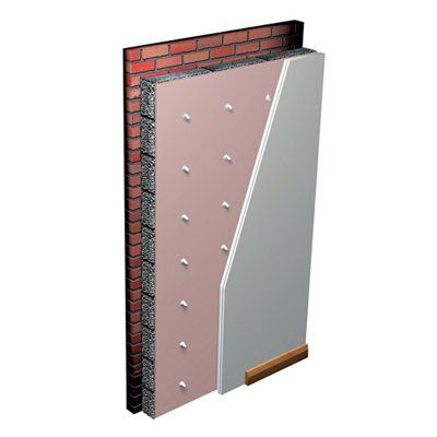 Gyproc Thermaline Plus Tapered edge Plasterboard, (L)2.4m (W)1.2m (T)27mm