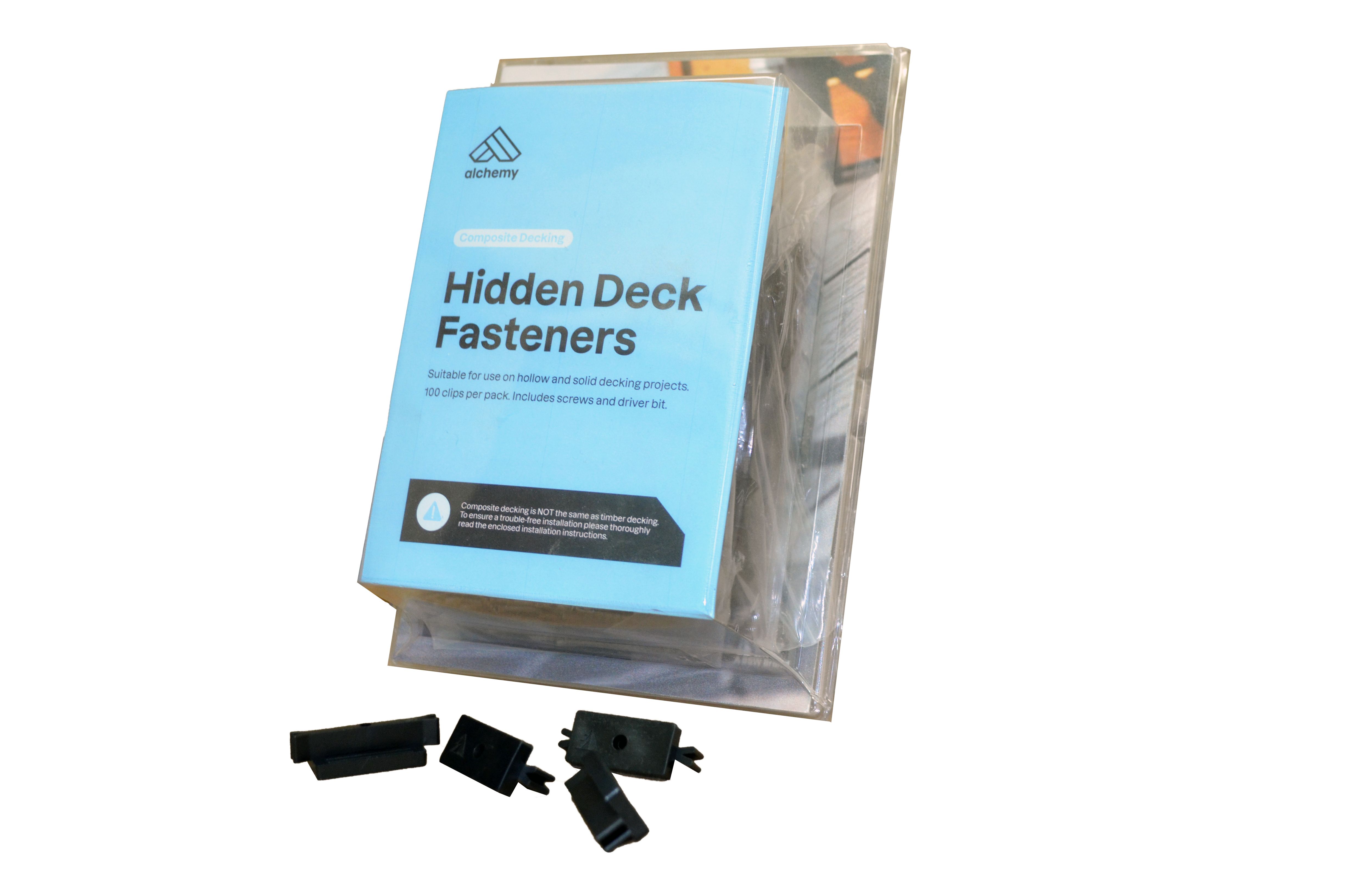 Habitat+ Hidden fastening Polypropylene (PP) Deck clip Pack of 100