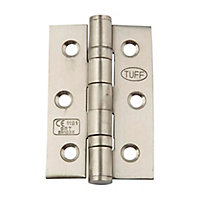 Hafele Satin Stainless steel Butt Door hinge CE7 (L)76mm, Pack of 20