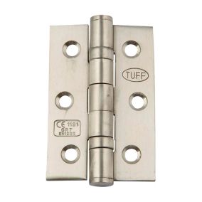 Hafele Satin Stainless steel Butt Door hinge CE7 (L)76mm, Pack of 20