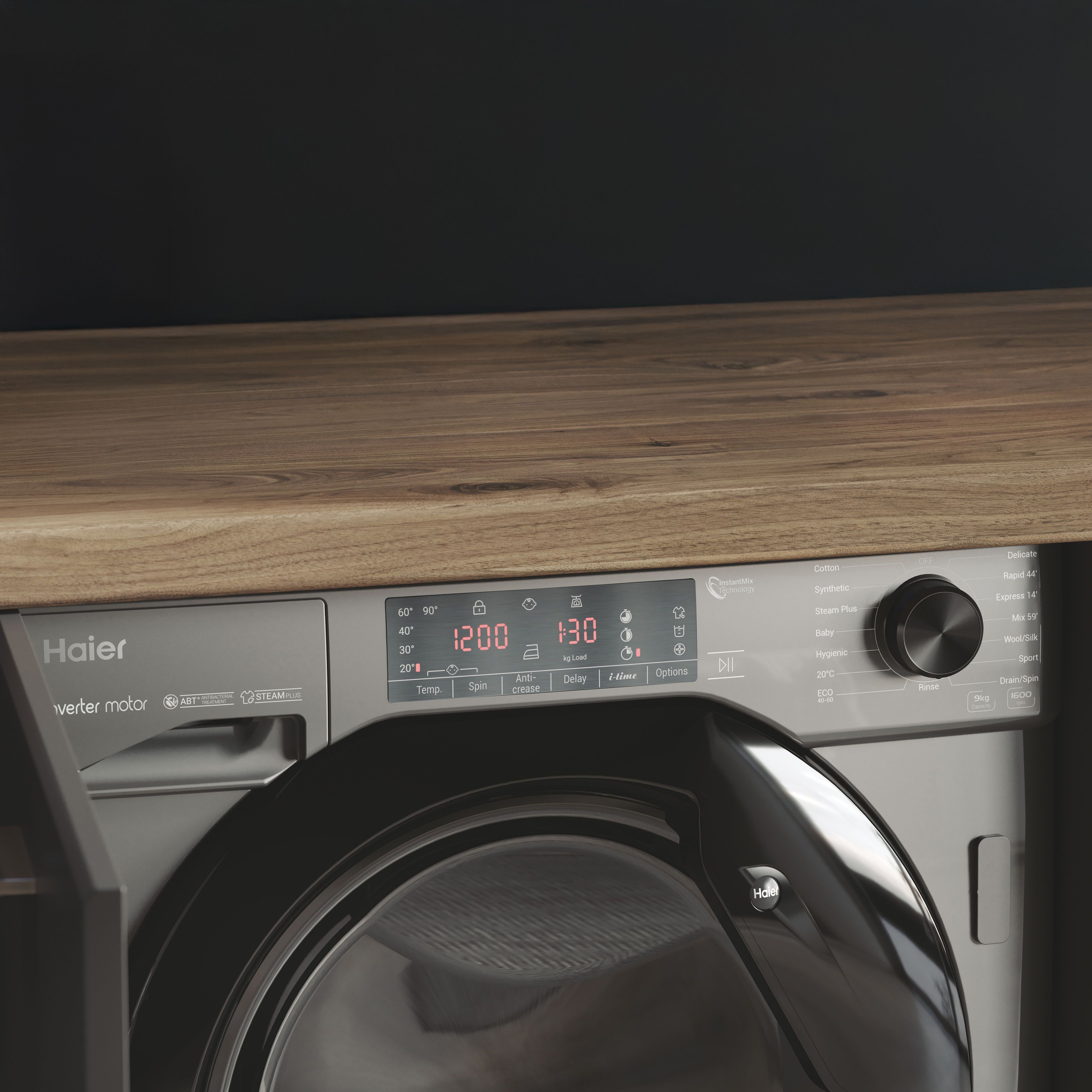 Haier HWQ90B416FWBR-UK 9kg Built-in 1600rpm Washing machine