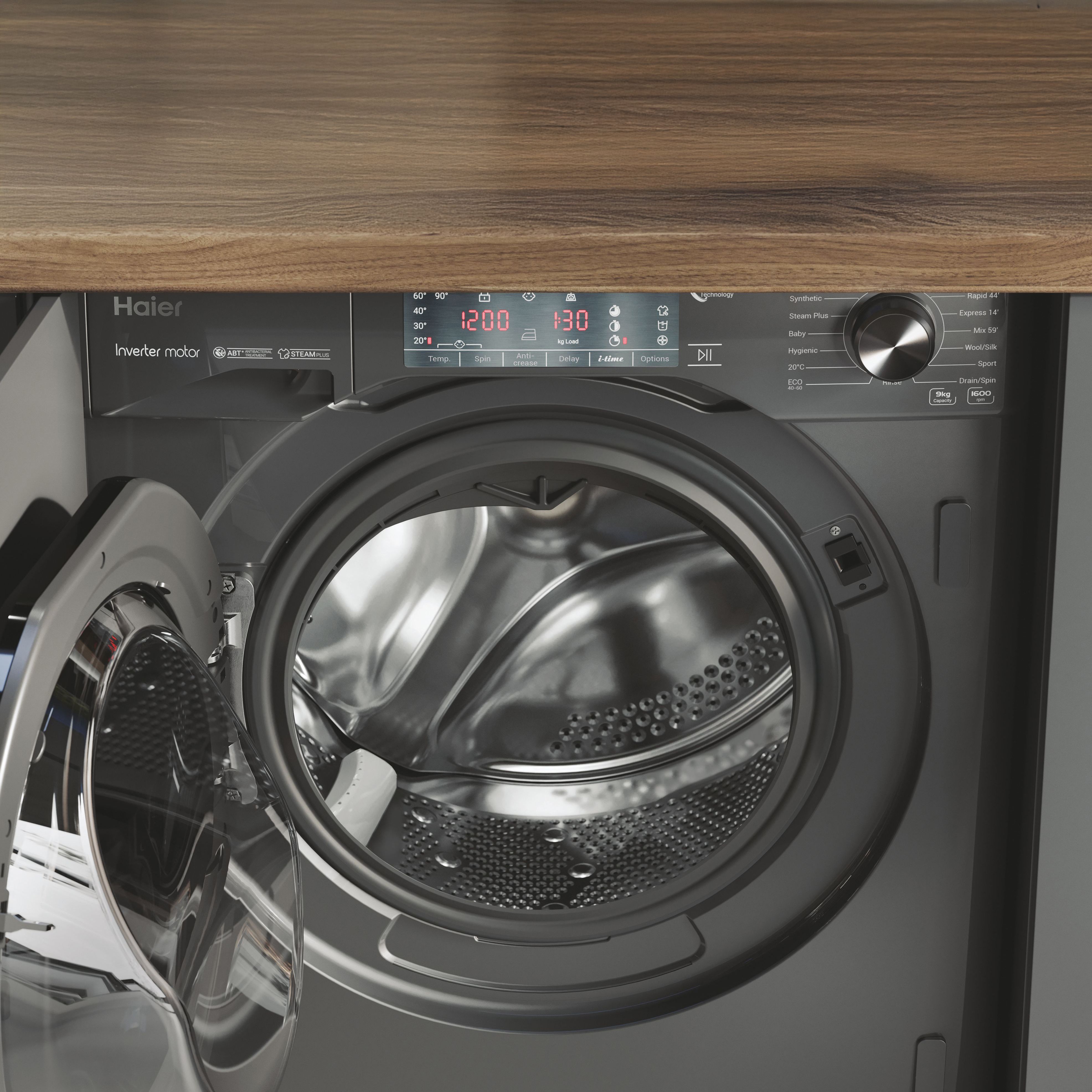Haier HWQ90B416FWBR-UK 9kg Built-in 1600rpm Washing machine