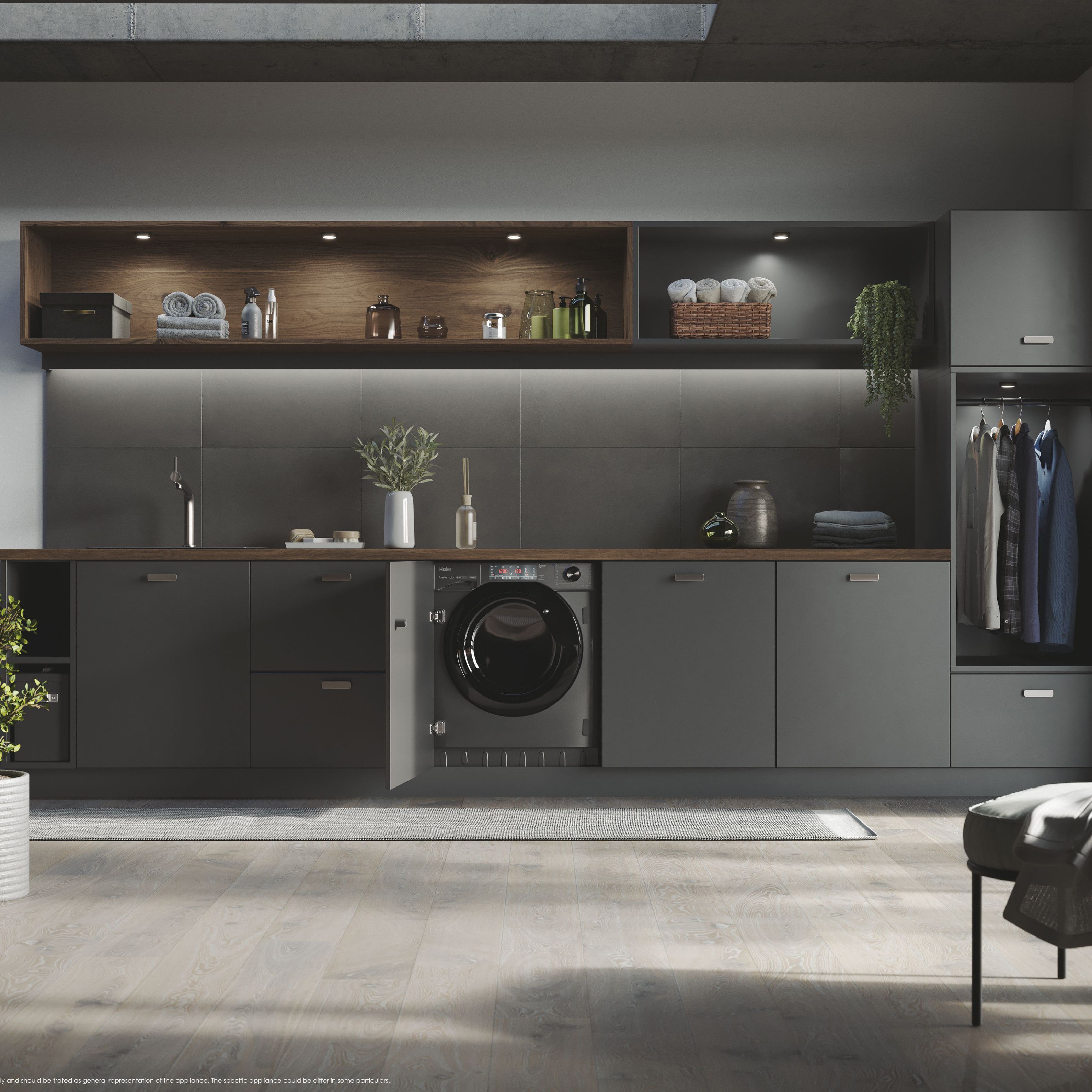 Haier HWQ90B416FWBR-UK 9kg Built-in 1600rpm Washing machine