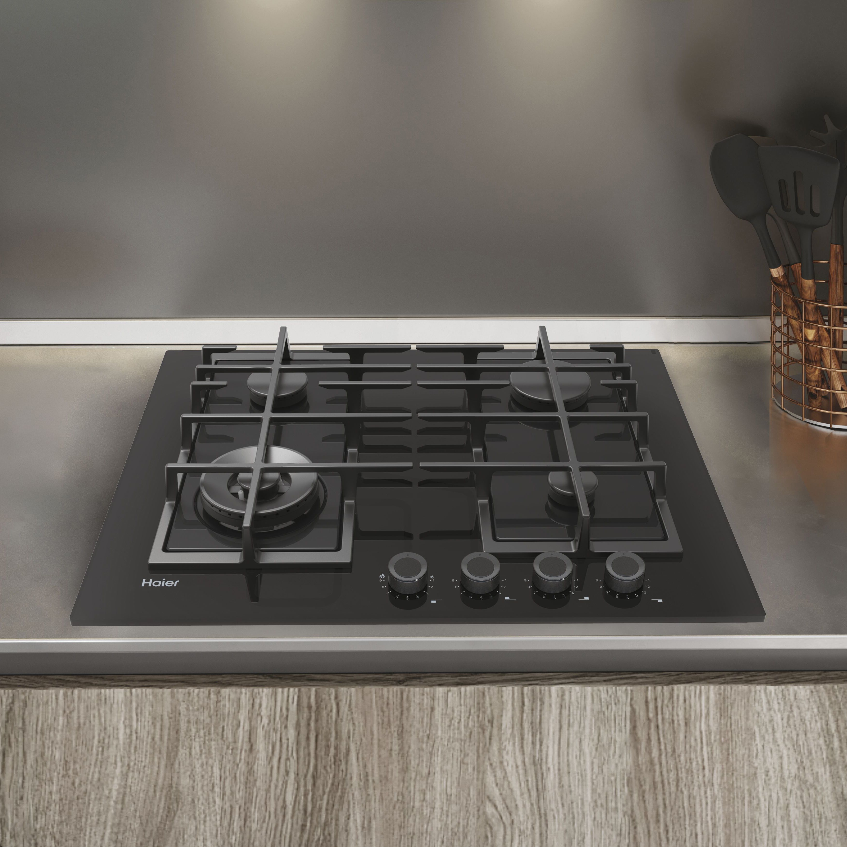 Haier Series 4 HAVG6BF4HB/1 59.5cm Hob - Black