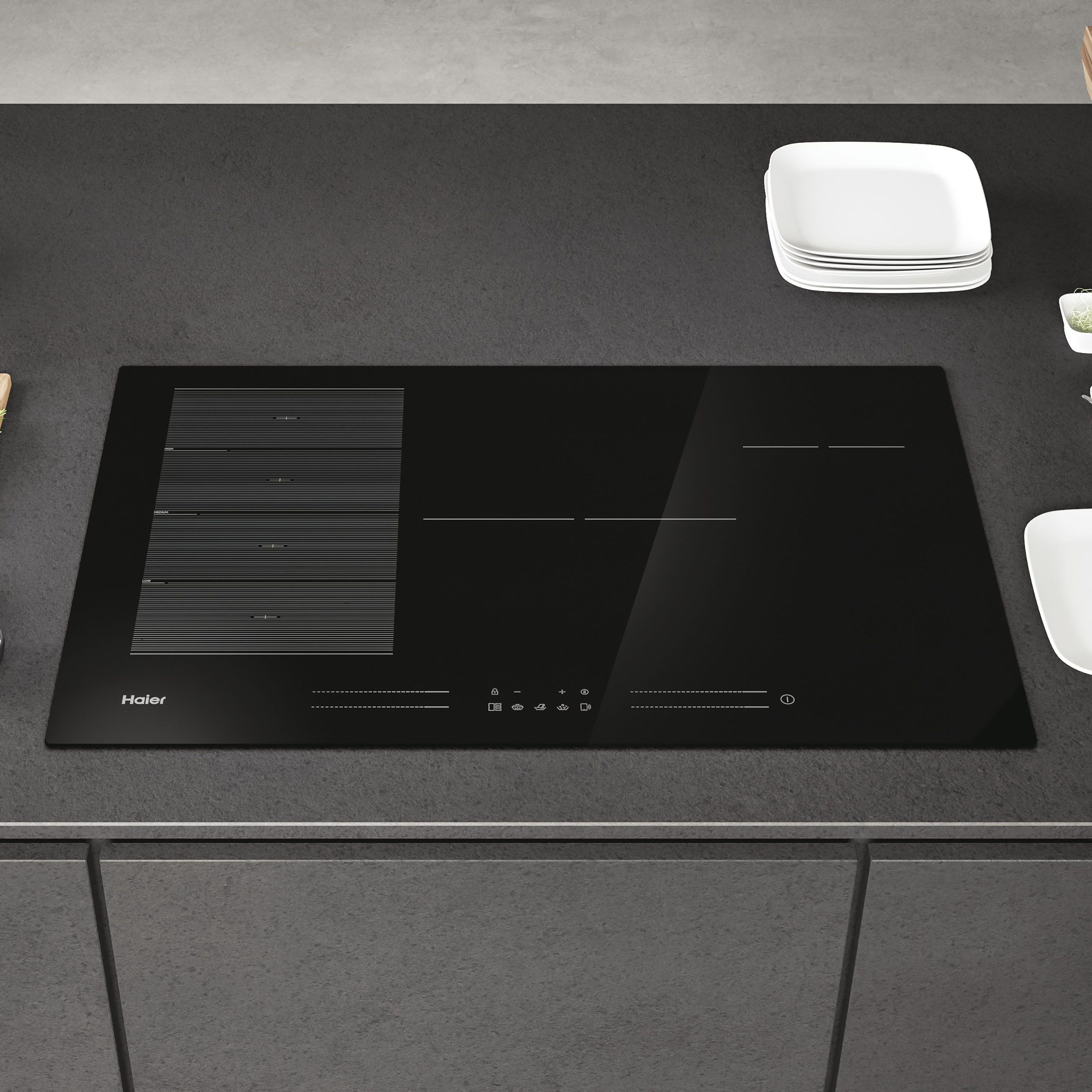 Haier Series 6 HAMTSJ86MC/1 80cm Induction Hob - Black