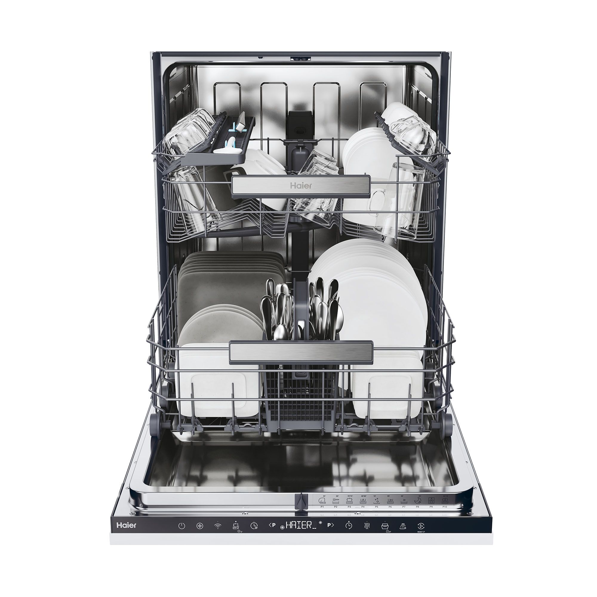 Haier XI 4C4S0SB-80 Integrated Full size Dishwasher - Black