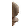 Half ball Oak Newel cap (L)135mm (W)82mm