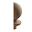 Half ball Oak Newel cap (L)135mm (W)82mm