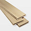 Halland White Oak Real wood top layer Flooring Sample, (W)180mm