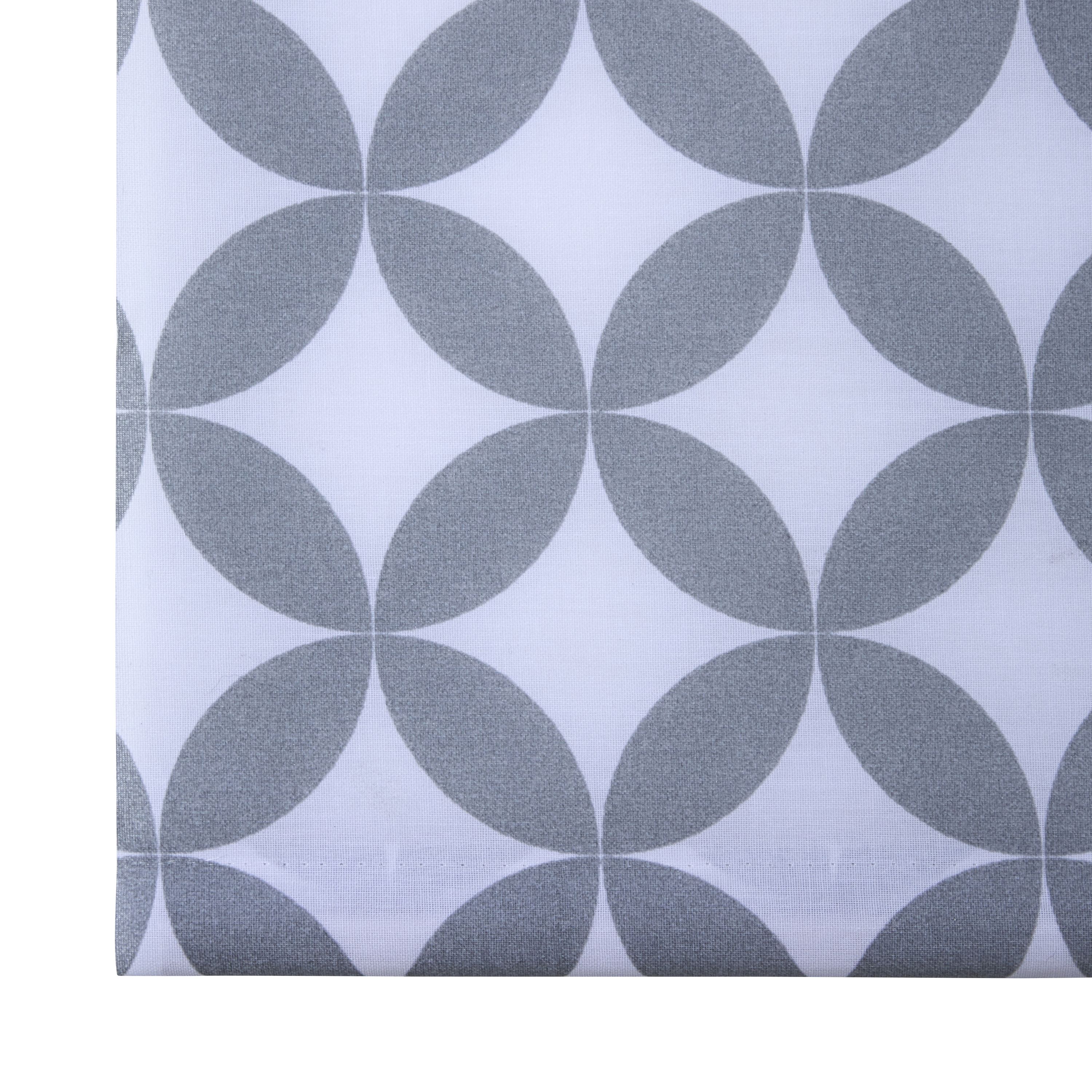 Halo Corded Grey & white Geometric Daylight Roller blind (W)180cm (L)195cm