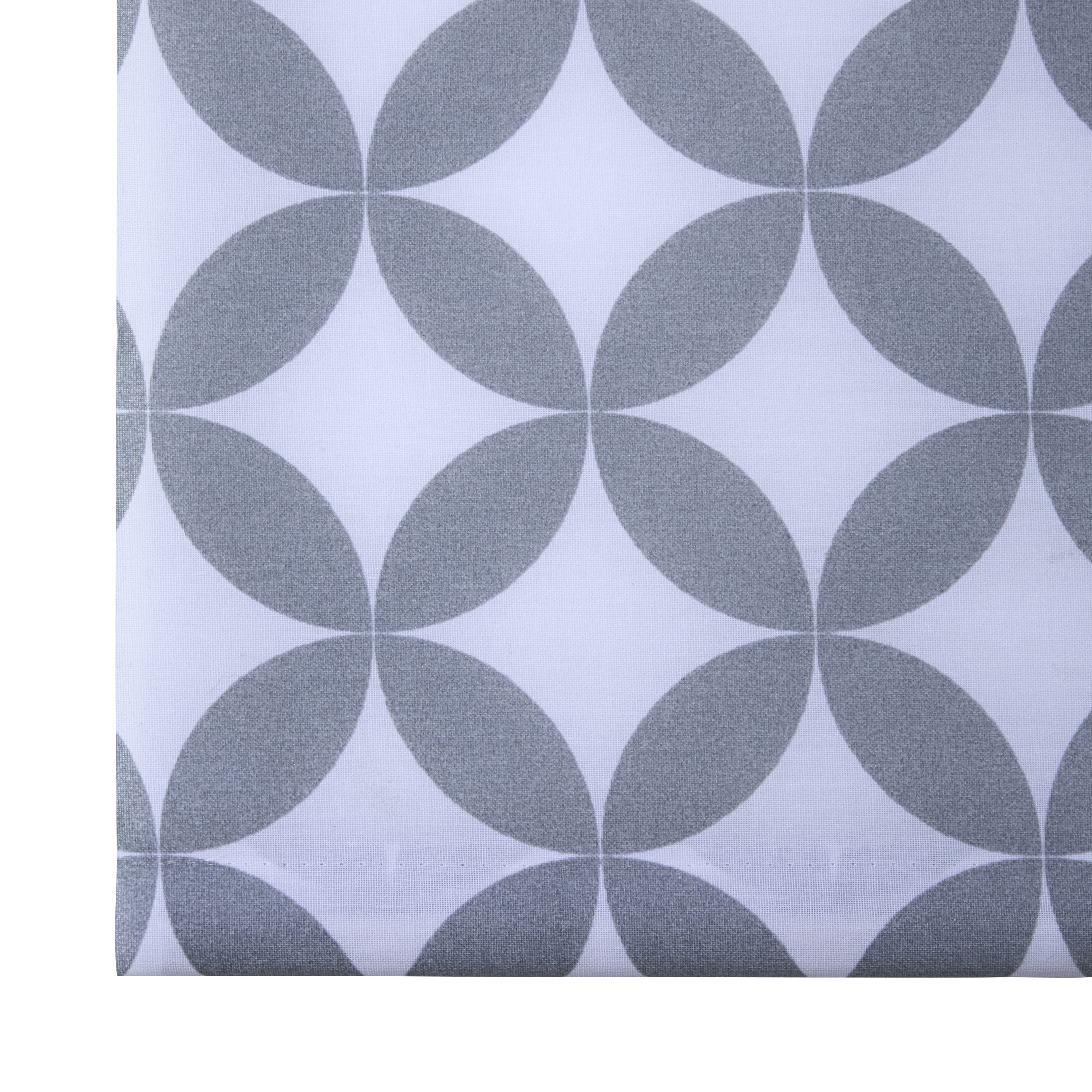 Halo Corded Grey & white Geometric Daylight Roller blind (W)90cm (L)195cm