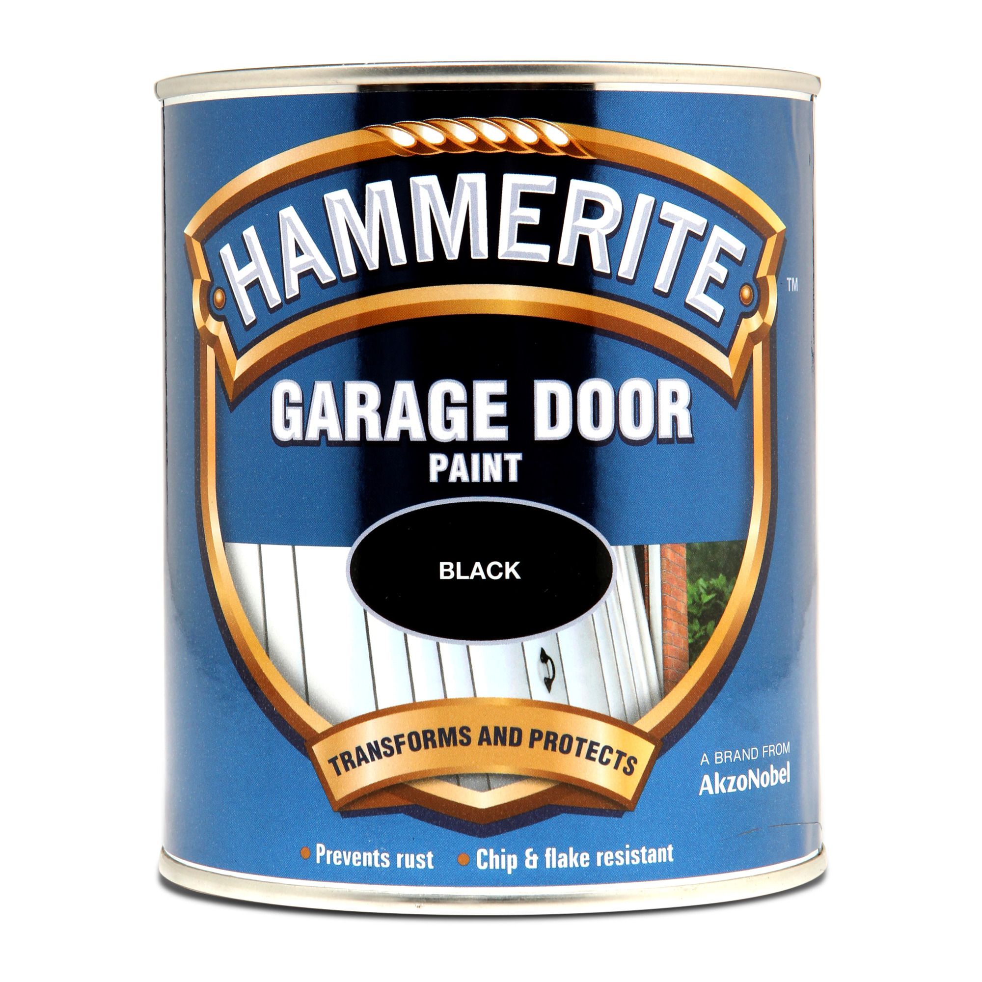 Hammerite Black Gloss Garage door paint, 750ml