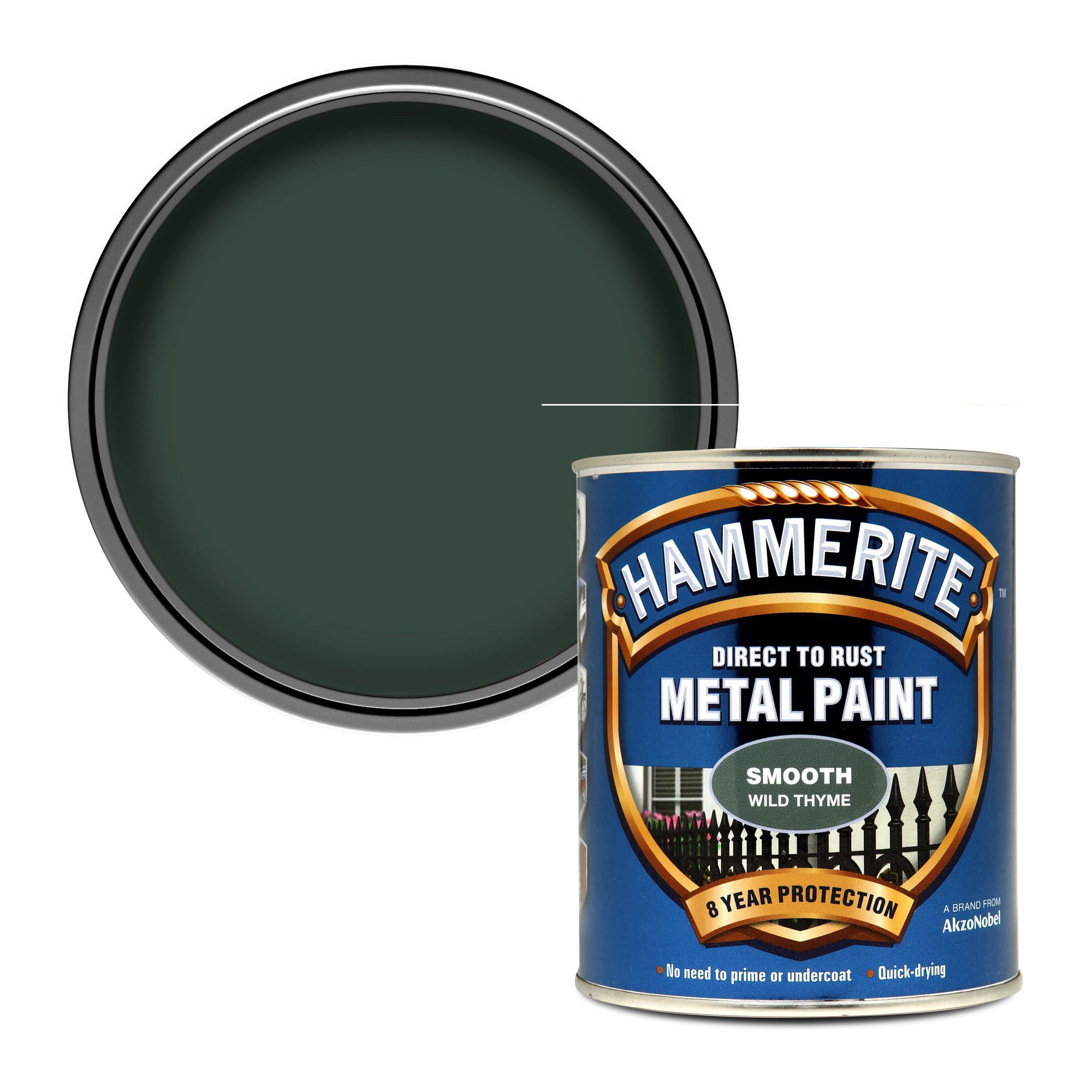 Hammerite Wild thyme Gloss Exterior Metal paint, 750ml Tradepoint