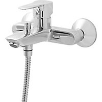 Hansgrohe Mysport Instantaneous water heater (>18kW) Chrome effect Wall-mounted Ceramic Shower mixer Tap
