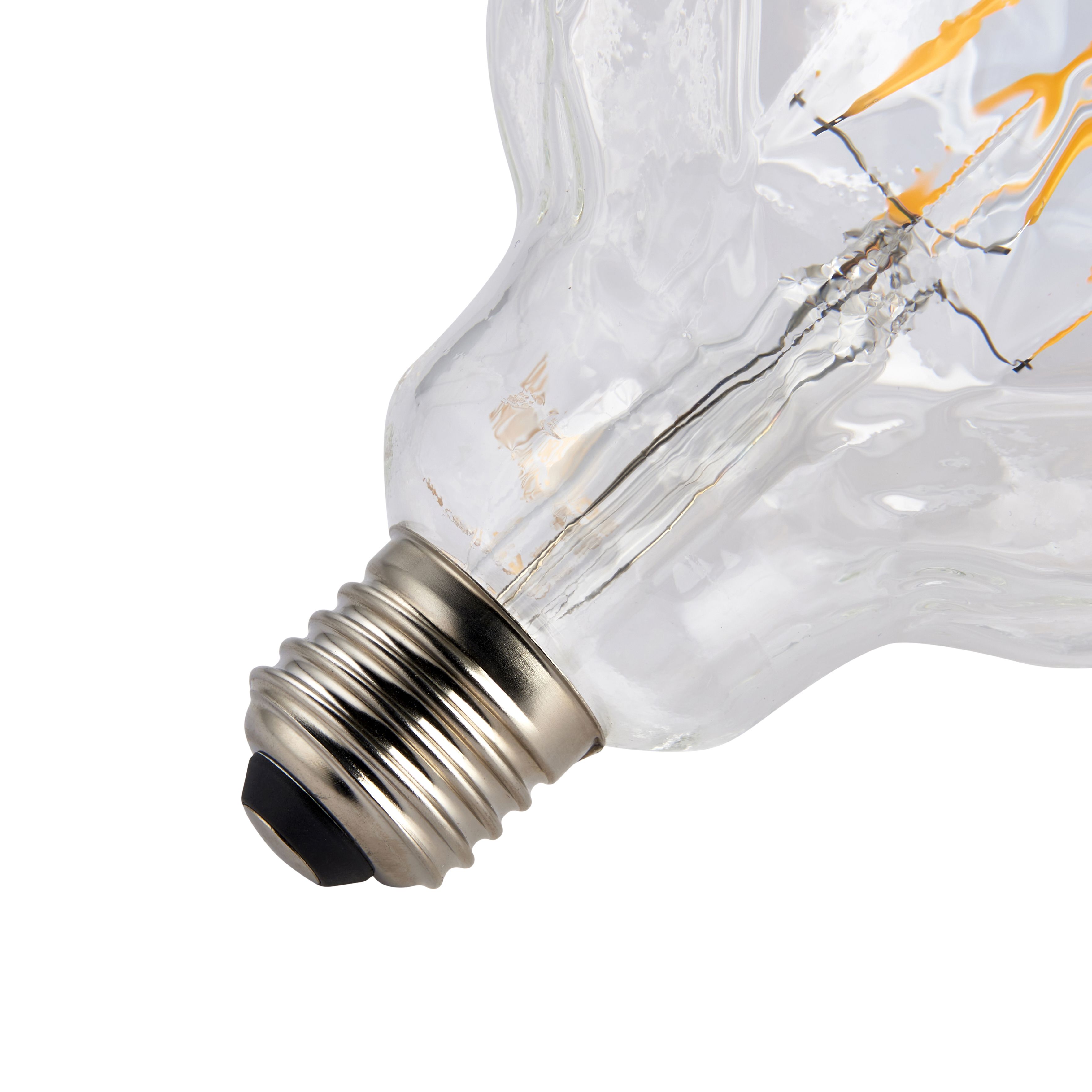 Harbour Studio Faceted E27 4W 480lm Globe Warm white LED Light bulb