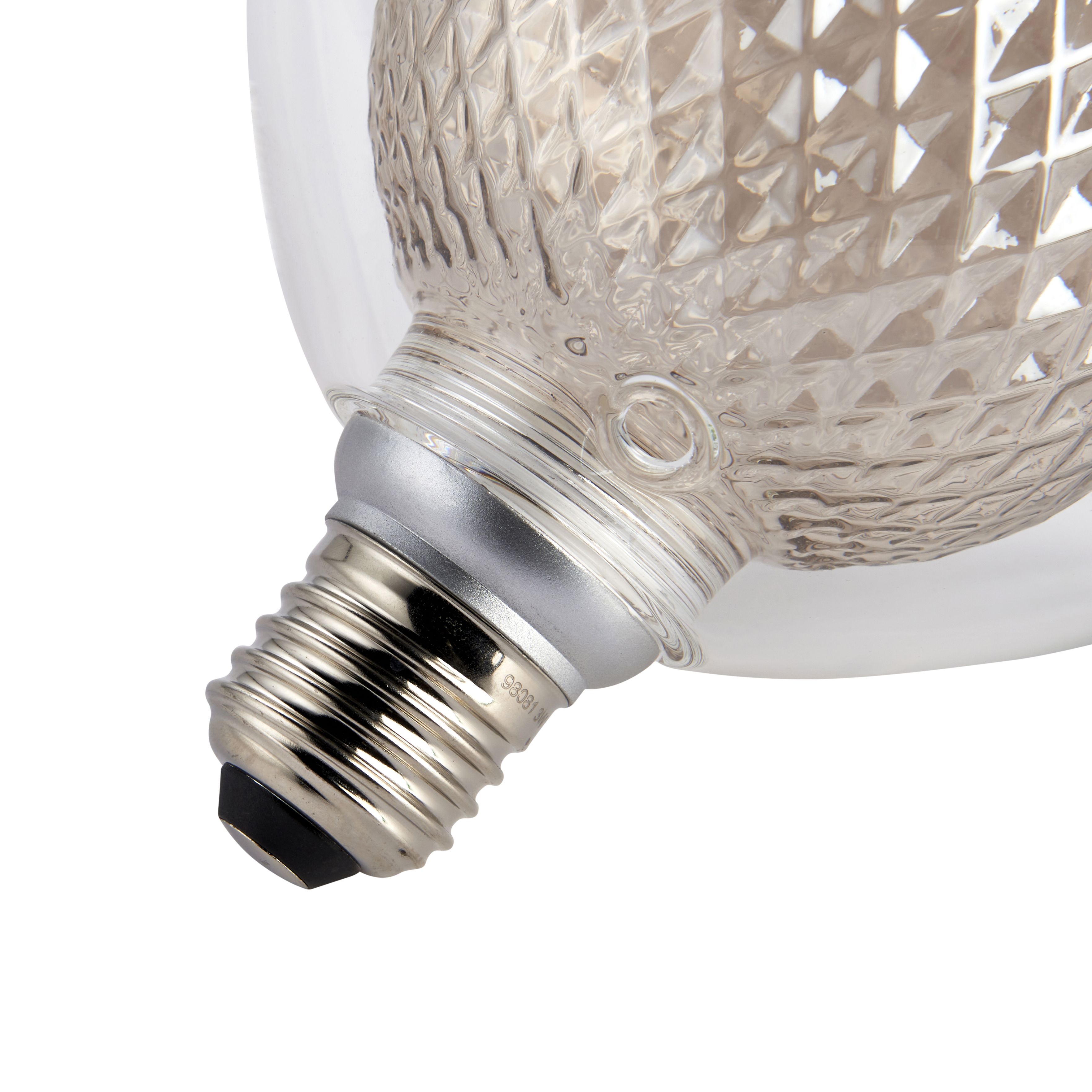 Harbour Studio Grey Duo E27 3W 155lm Globe Warm white LED Light bulb