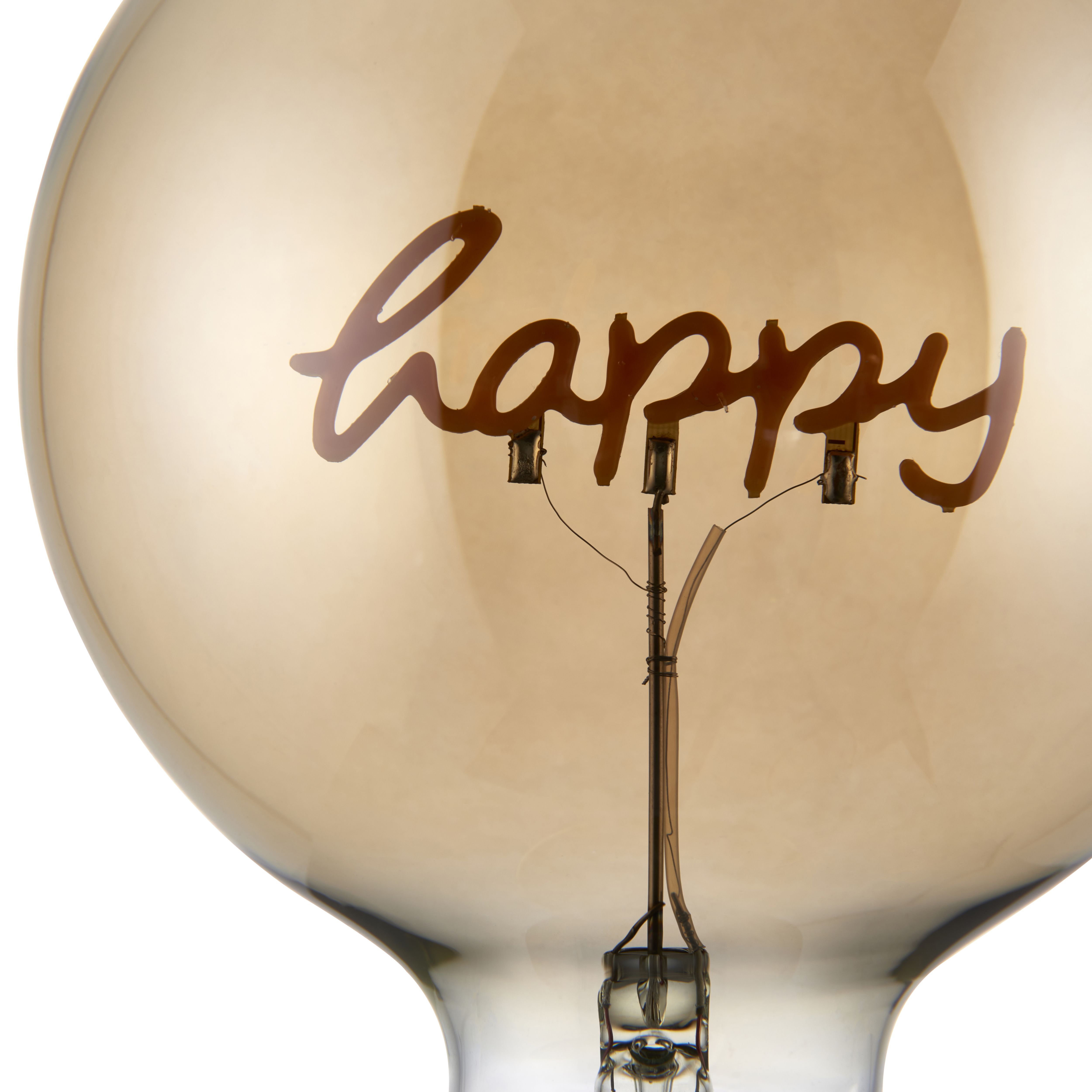 Harbour Studio Happy E27 2W 130lm Globe Warm white LED Light bulb