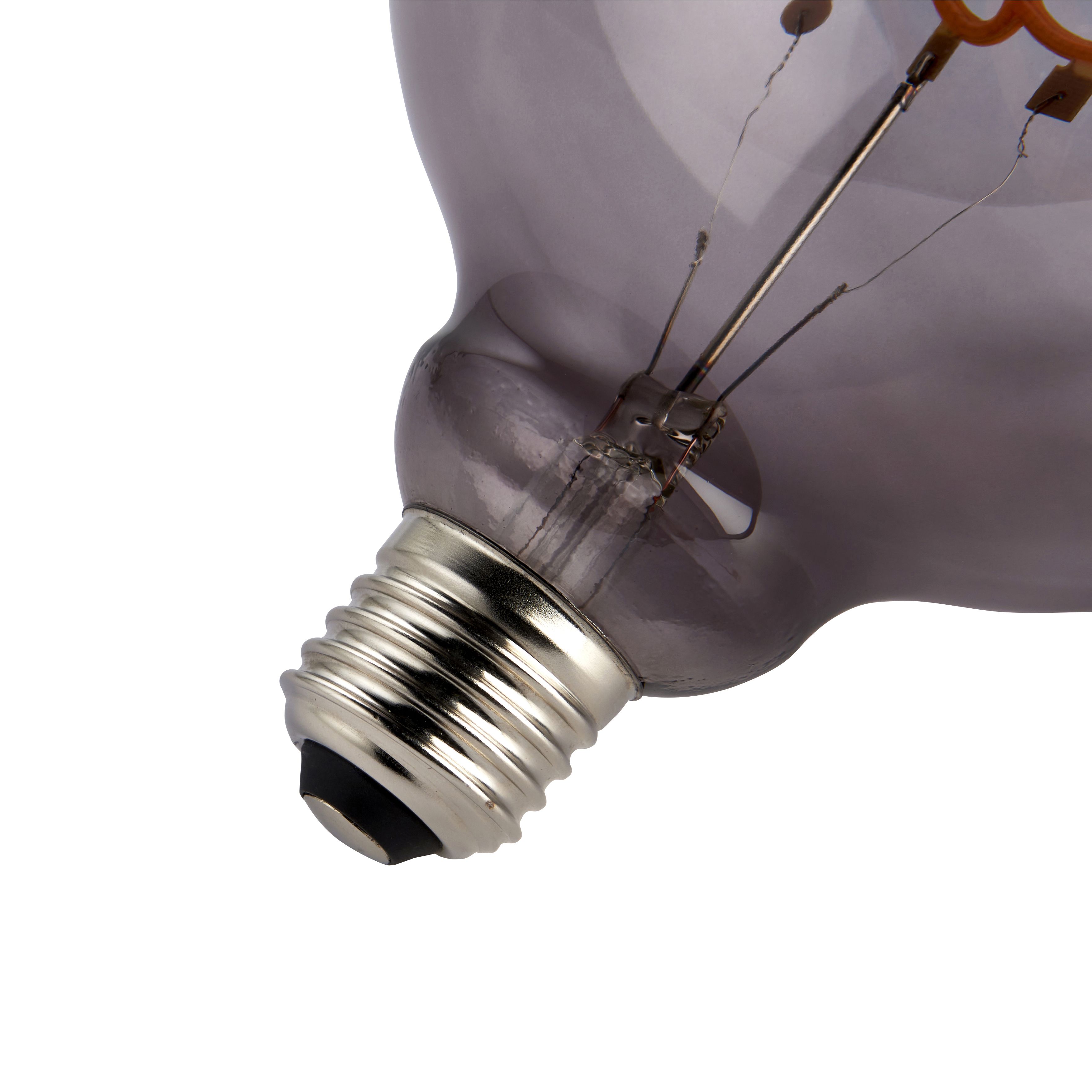 Harbour Studio Love E27 2W 70lm Smoky Globe Warm white LED Light bulb