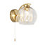Harbour Studio Mallorie Gold Wired Wall light