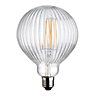 Harbour Studio Ribbed E27 4W 480lm Globe Warm white LED Light bulb